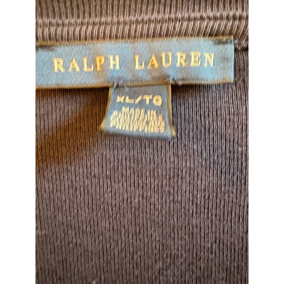 Ralph Lauren Navy Blue Scoop Neck Short Sleeve Preppy Womens XL - Picture 4 of 8